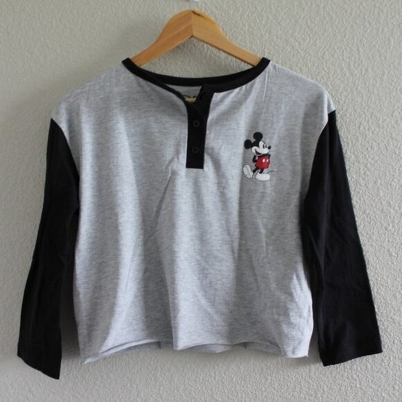 Disney Mickey Mouse Long Sleeve Raglan Top NWOT - Picture 2 of 8